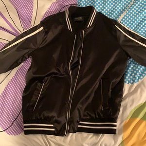 Black satin jacket